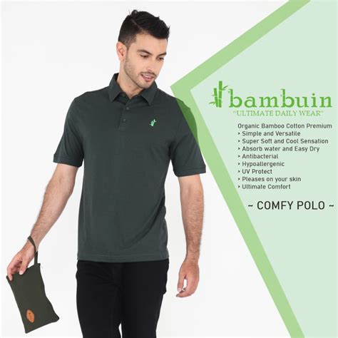 Jual Kaos Polo Katun Bambu 24s Premium Bambuin Poloshirt Pria Basic