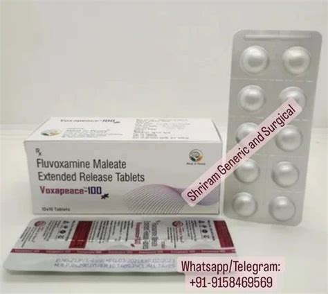 Fluvoxamine Maleate ER 100 Mg Tablets At 280 Stripe Fluvoxamine