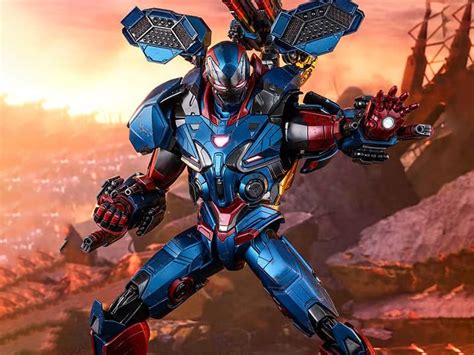 Brand NEW SellMMS547 D34 Hot Toys Diecast Iron Patriot Endgame 漫威復仇者聯盟戰爭機器 全新啡盒未開封 Iron Man