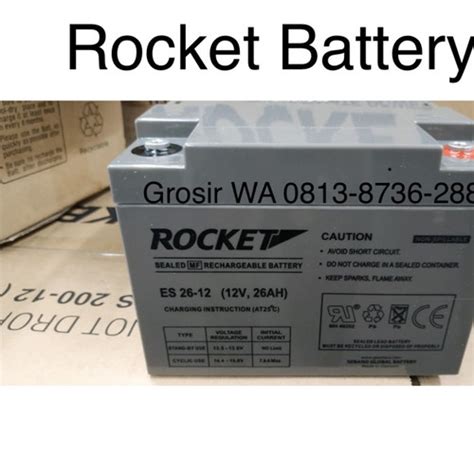 Jual Battery Vrla Mf Rocket Es 26 12 12v 26ah Accu Aki Baterai Kering Jakarta Pusat Power