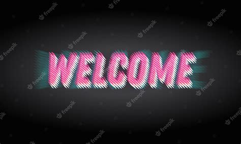 Premium Vector | Welcome Banner Design