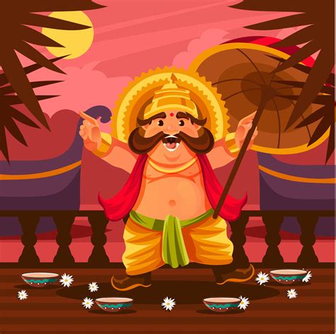 King Mahabali at Onam Festival 3073102 Vector Art at Vecteezy