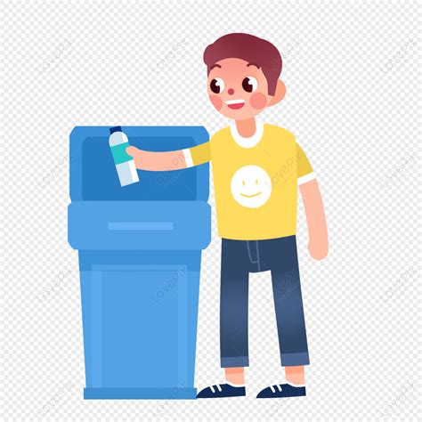 Bata Ng Nagtatapon Ng Basura Clip Art