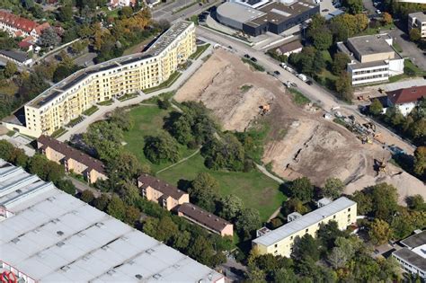 Freiburg Im Breisgau Aus Der Vogelperspektive Baustellen Zum Neubau