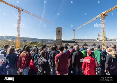 Stuttgart Germany Th Apr Numerous Visitors Look Around The