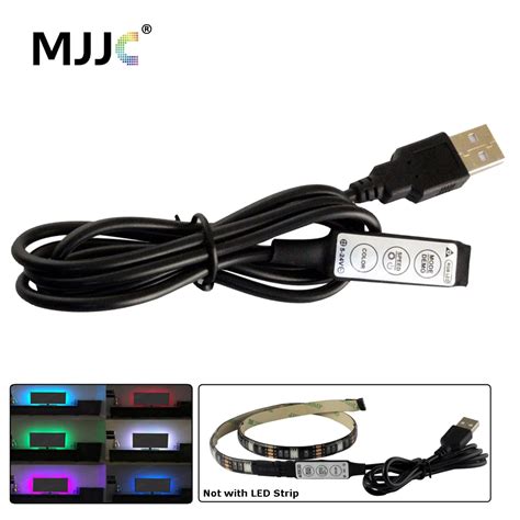 Usb Rgb Led Controller V Dc Mini Keys With M Usb Cable For V Rgb