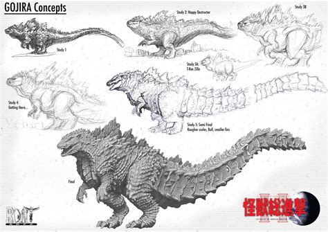 Gojira Concepts By Ldn Rdnt On Deviantart Monster