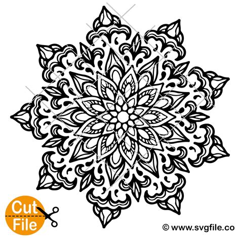 Mandala Flower 6 Svg ♥︎ © 2019 2025