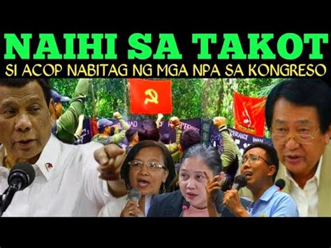 CONG ACOP NAIHI SA TAKOT NABITAG NG MGA NP SA KONGRESO KINASUKLAMAN