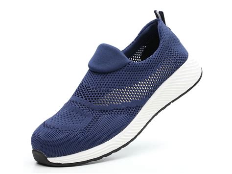 Ownshoe Women Mens Slip On Safety Shoes Steel Toe Work Sneakers