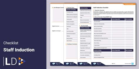 Induction Checklist for New Staff (teacher made) - Twinkl