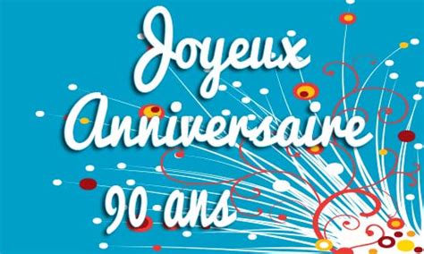 carte anniversaire 90 ans imprimer Modèle Carte