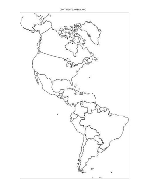 10 Mapas Do Continente Americano Para Colorir E Imprimir Online Cursos Gratuitos Americano