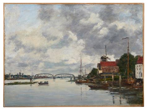 At Auction Eug Ne Boudin Eug Ne Boudin Dordrecht Pont