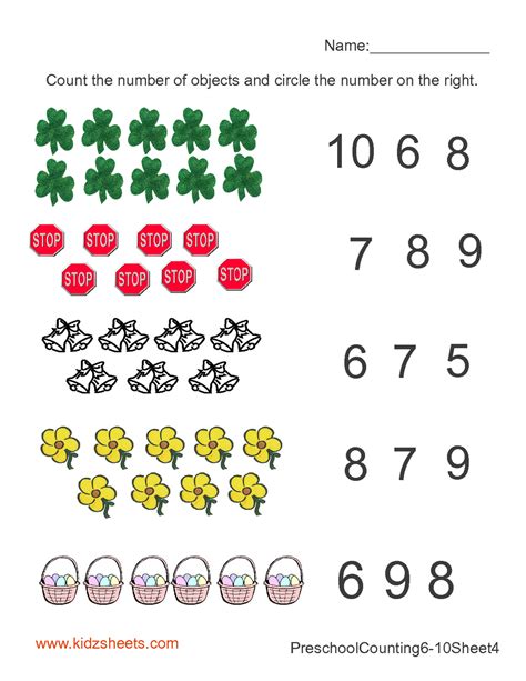 Counting Objects Worksheets Countingworksheets