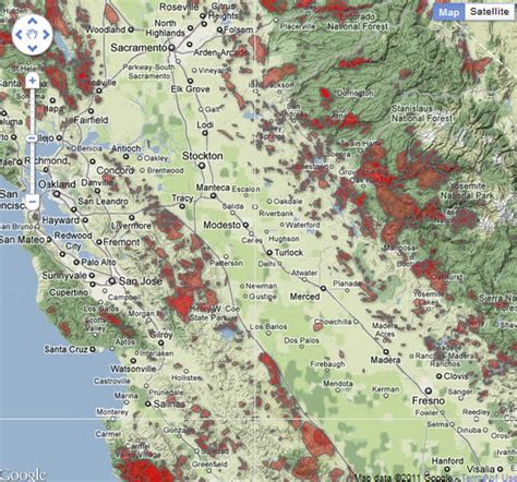 Interactive Map: A History of Wildfires in California | GISetc