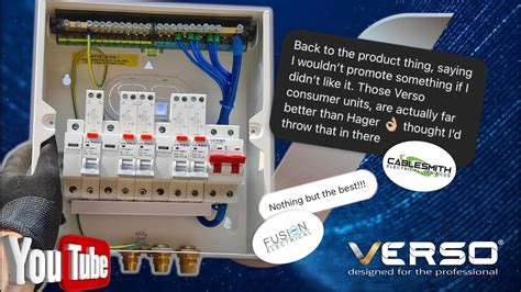 Why Contractors Love Verso Consumer Units Youtube