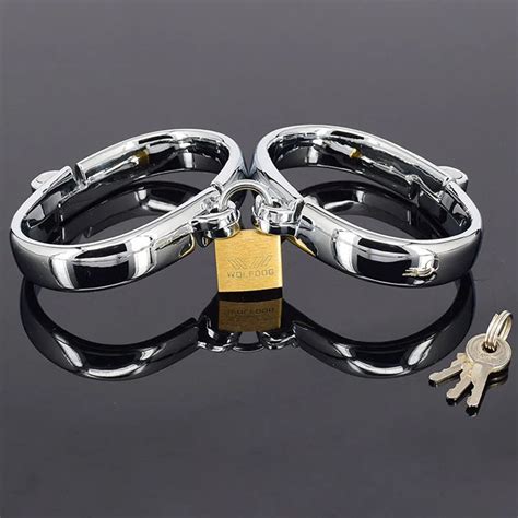 Quality Metal Female Sex Handcuffs Bdsm Fetish Slave Bondage Hand Cuffs