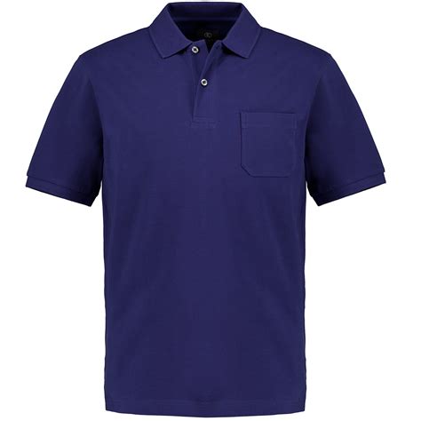 Kitaro Poloshirt Mit Aufgesetzter Brusttasche Kurzarm Blau Pfundskerl