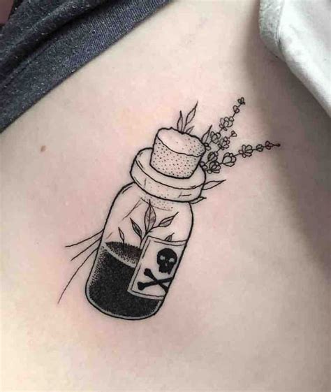 Poison Bottle Tattoos - Tattoo Insider | Bottle tattoo, Simplistic tattoos, Skull tattoos