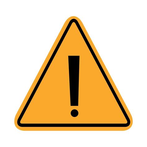 A Triangular Warning Symbol With An Exclamation Mark Vector