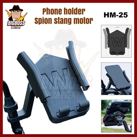 Jual Phone Holder Hm Hm Spion Stang Motor Stand Holder Handphone