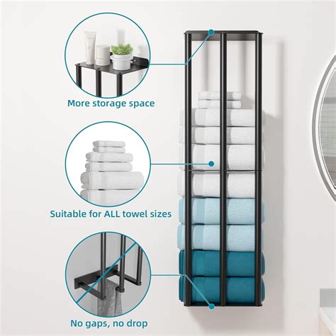 yuyan towel racks  bathroom   wall mounted solid  metal