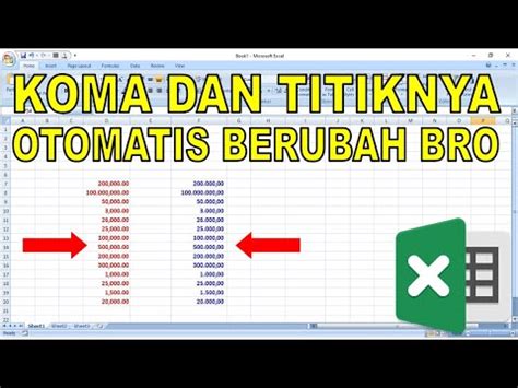 Cara Merubah Koma Menjadi Titik Dan Sebaliknya Secara Otomatis Di Ms