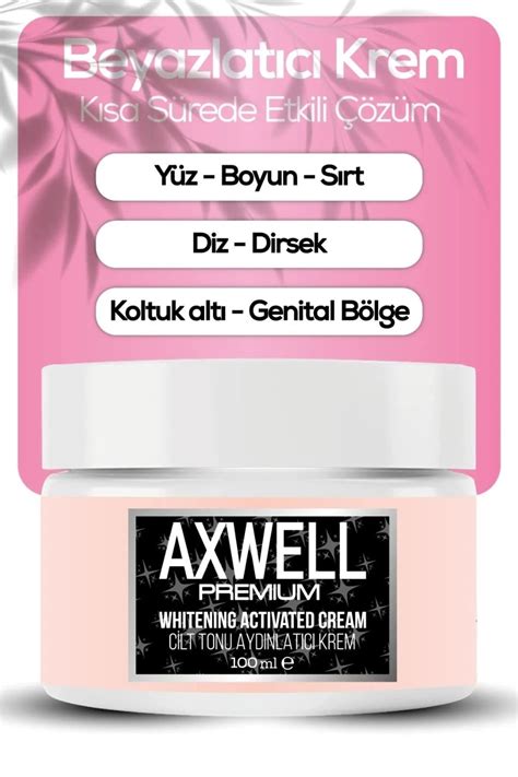 AXWELL PREMIUM Bikini Bölgesi Dirsek Diz Bölgesi Cilt Aydınlatıcı Krem Leke Karşıtı 100 Ml