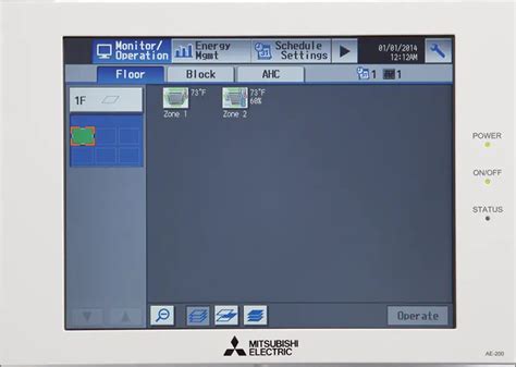 MITSUBISHI ELECTRIC AE 200A Air Conditioning Control System Instruction