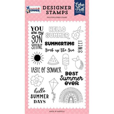 Classical Soak Up The Sun Stamp Set My Favorite Summer Echo Park