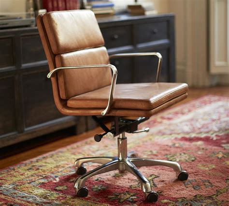 Nash Leather Swivel Desk Chair Pottery Barn