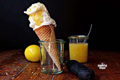 Lemon Curd Ice Cream Imperial Sugar