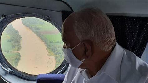 Karnataka Floods Cm Yediyurappa Conducts Aerial Survey The Hindu