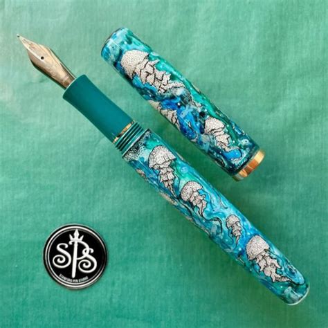 Currently Available Jellyfish Ascendant Hand Painted Fountain Pen