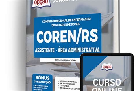 Baixar Apostila COREN RS 2023 Assistente Área Administrativa