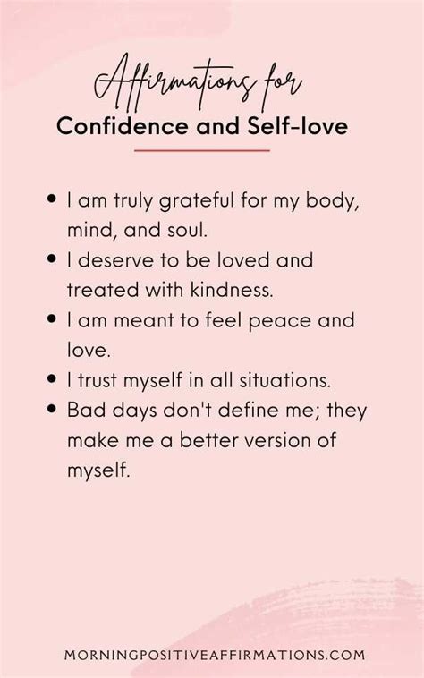 70+ Morning Positive Affirmations for Confidence and Self-Love