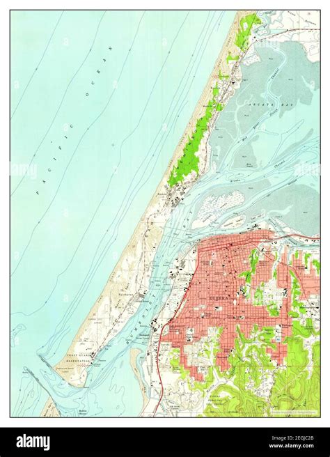 Eureka California Map 1958 124000 United States Of America By