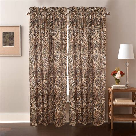 Mossy Oak Shadow Grass Blades Camouflage Window Rod Pocket Curtains 42