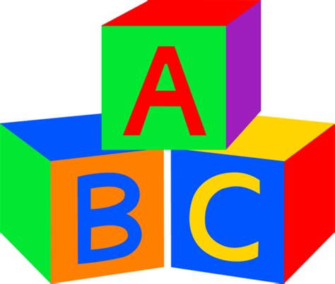 ABC Baby Blocks - Free Clip Art