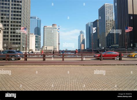 Chicago Il Circa March 2016 Dusable Bridge In The Daytime Dusable