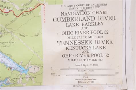 Group of Cumberland River Navigational Maps | EBTH