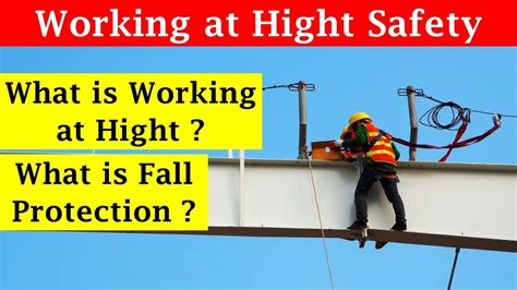 All About Work At Height Safety Safety Ladder Hierarchy Of Fall Protection Youtube