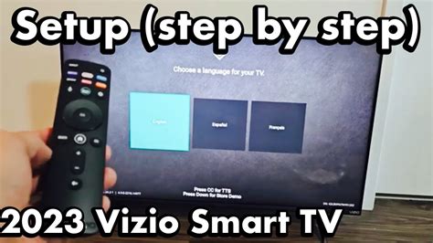 Vizio Smart Tv How To Setup Step By Step Youtube