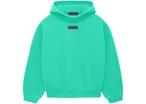 Fear Of God Essentials Pullover Hoodie Mint Leaf Mens Fw23 Us