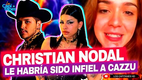 Revelan que Christian Nodal le habría sido INFIEL a Cazzu con una fan