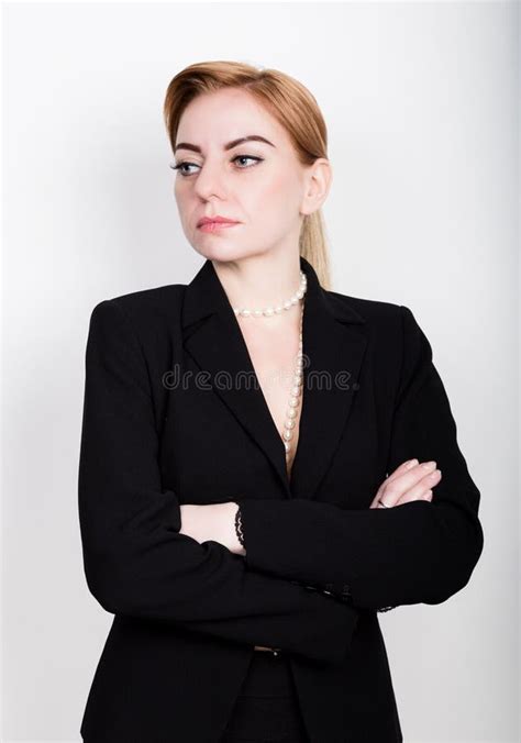 Attractive Energetic Business Woma Suit Naked Body Stock Photos Free