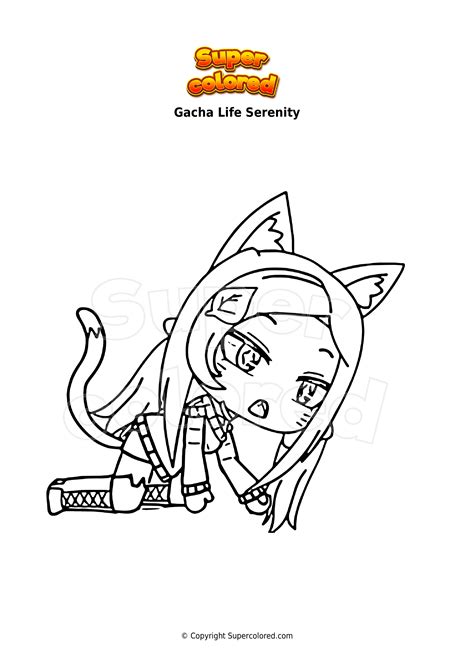 Disegno Da Colorare Gacha Life Serenity Supercolored The Best Porn Website