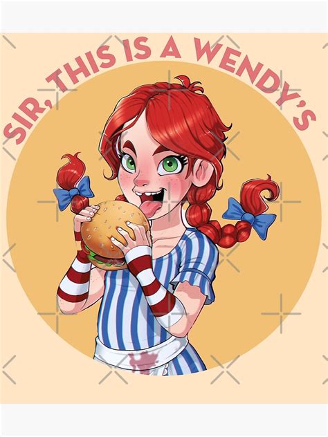 Sir This Is A Wendys Twitter Meme Character Poster For Sale By