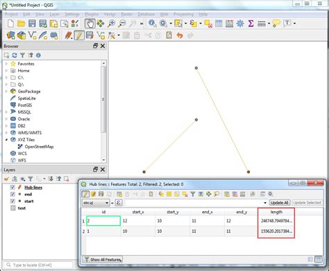 R Distance Between Two Points By ID In QGIS Geographic